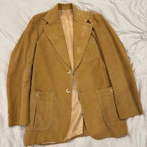 Spatrz 90s Tan Corduroy Vintage Blazer